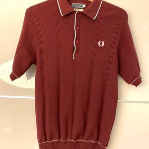 Fred Perry knit polo top